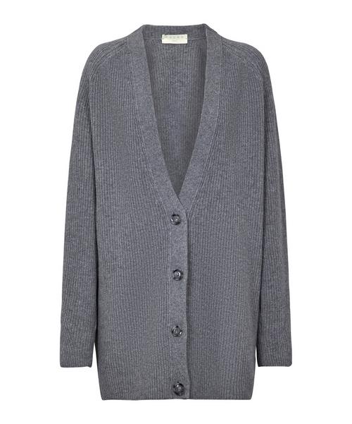 Falke Ribbed Lambswool Long Cardigan Strickpullover Damen