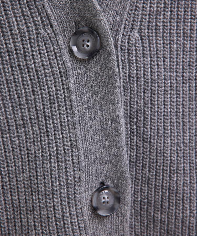 Falke Falke Ribbed Lambswool Long Cardigan Strickpullover Damen - m.grey mel (3530) - 3 | SportScheck