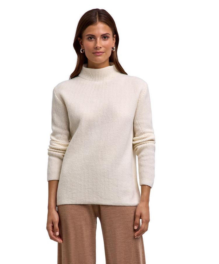 Falke Falke Mock-neck Strickpullover Damen - off-white (2040) - 0 | SportScheck