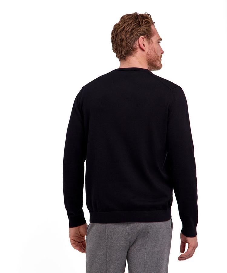 Falke Falke Cotton V-Neck Strickpullover Herren - black (3000) - 0 | SportScheck