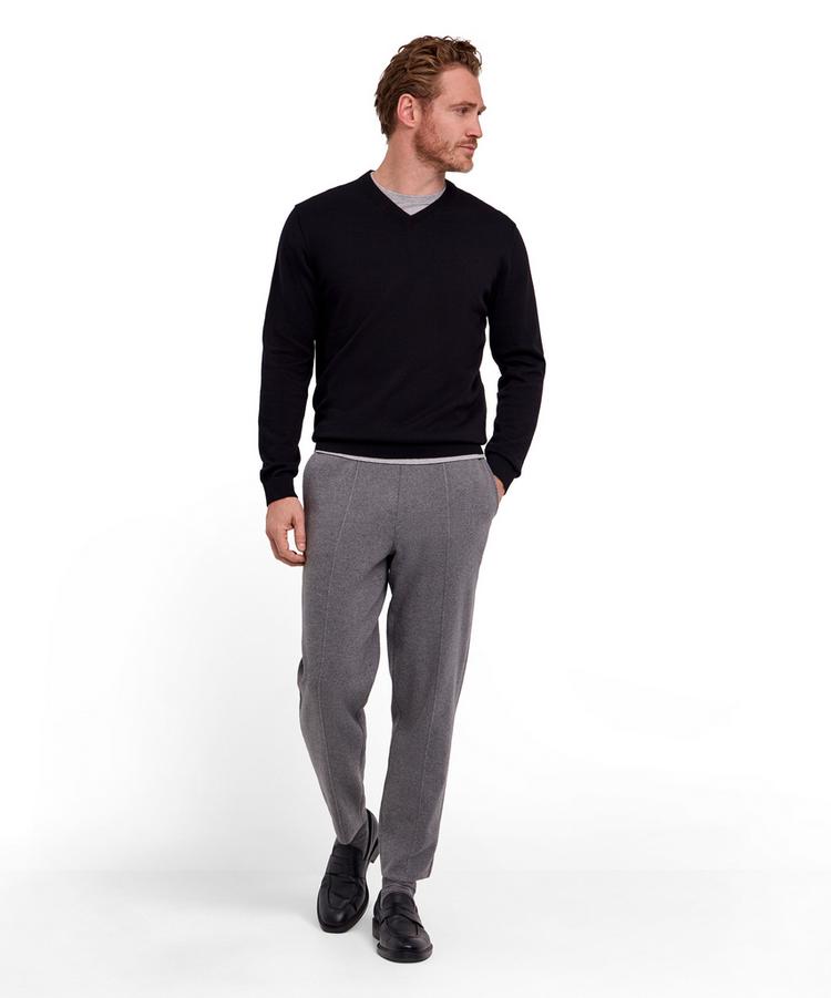 Falke Falke Cotton V-Neck Strickpullover Herren - black (3000) - 1 | SportScheck