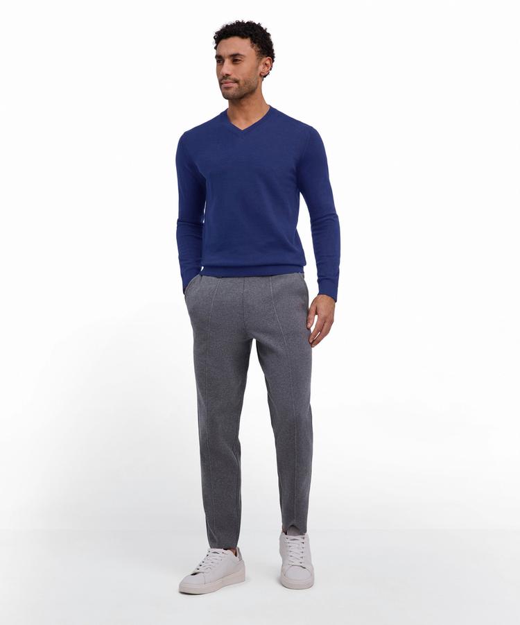 Falke Falke Cotton V-Neck Strickpullover Herren - night blue (6578) - 1 | SportScheck