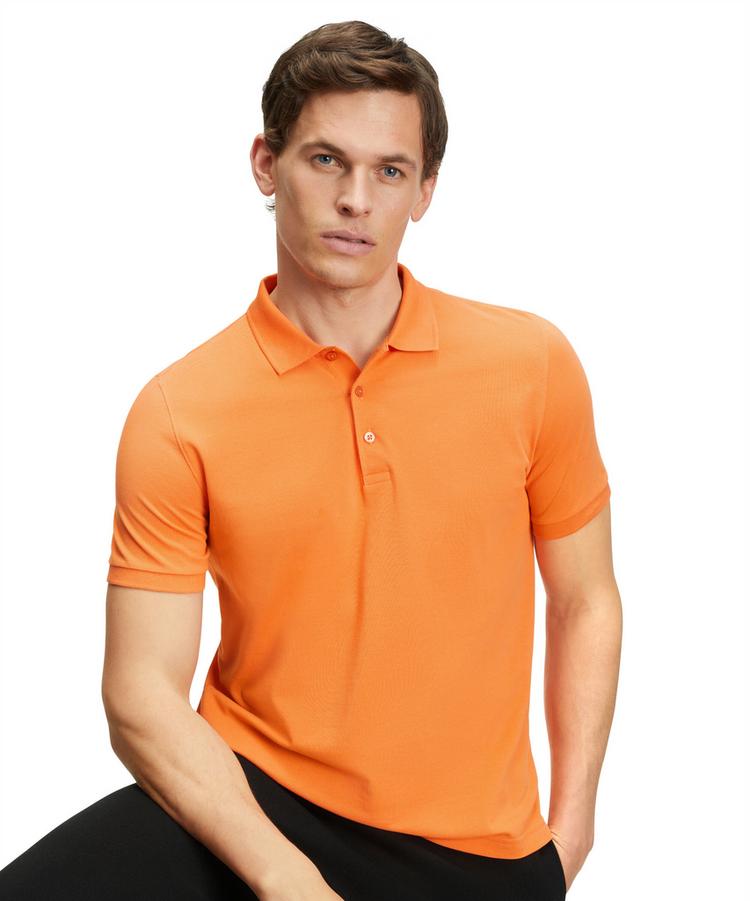 Falke Falke Pima Piqu&eacute; Polo Poloshirt Herren - fire (8150) - 3 | SportScheck