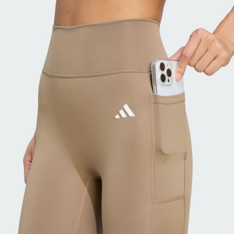 adidas adidas Optime Essentials 7/8-Leggings, ohne Leggings Damen - Khaki Six - 0 | SportScheck
