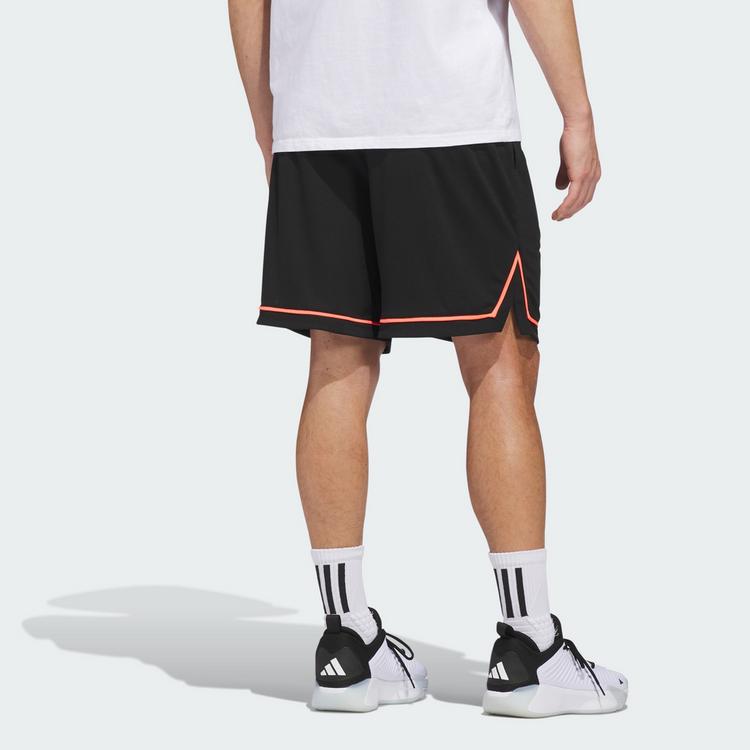 adidas adidas adidas Basketball Badge of Sport Shorts Basketball-Shorts Herren - Black / Solar Turbo - 1 | SportScheck