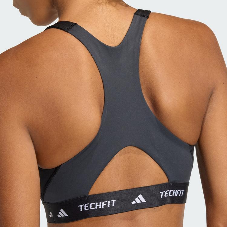 adidas adidas TECHFIT Workout Color Block BH, BH Damen - Black / Carbon - 2 | SportScheck