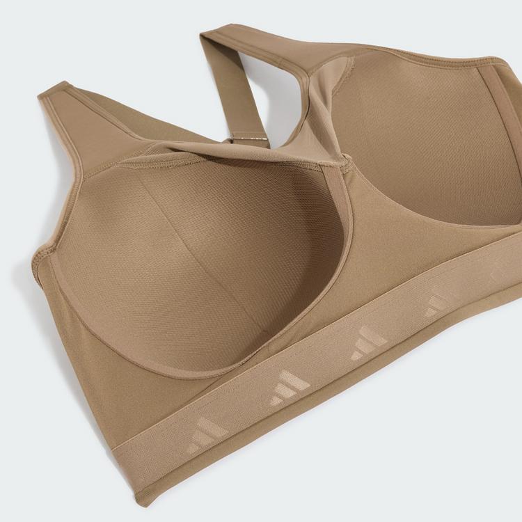 adidas adidas Optime Workout BH, hohe Belastung BH Damen - Khaki Six - 2 | SportScheck