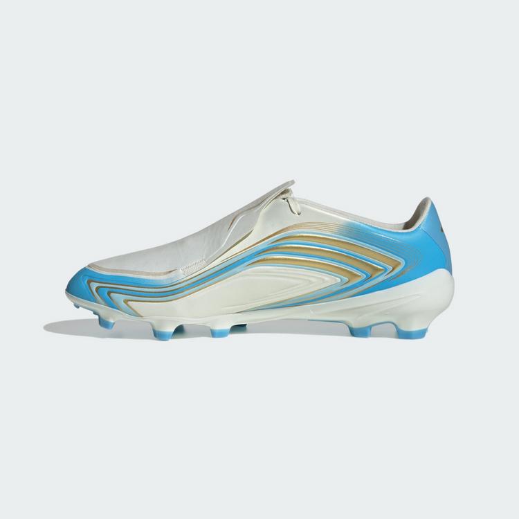 adidas adidas F50 MESSI LEAGUE Fu&szlig;ballschuh, feste Fu&szlig;ballschuhe - Ivory / Semi Blue Burst / Icey Blue - 4 | SportScheck