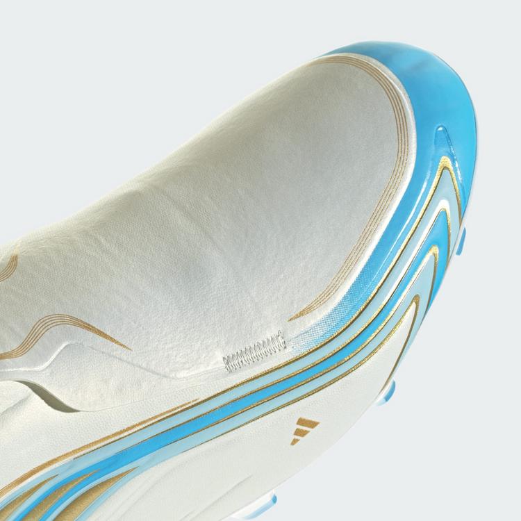 adidas adidas F50 MESSI LEAGUE Fu&szlig;ballschuh, feste Fu&szlig;ballschuhe - Ivory / Semi Blue Burst / Icey Blue - 6 | SportScheck