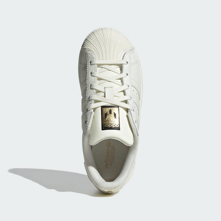 adidas adidas SUPERSTAR MESSI Kids Schuh Fu&szlig;ballschuhe Kinder - Ivory / Ivory / Gold Metallic - 0 | SportScheck