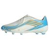 adidas F50 MESSI LEAGUE Kids Fu&szlig;ballschuh, Fu&szlig;ballschuhe Kinder - Ivory / Semi Blue Burst / Icey Blue