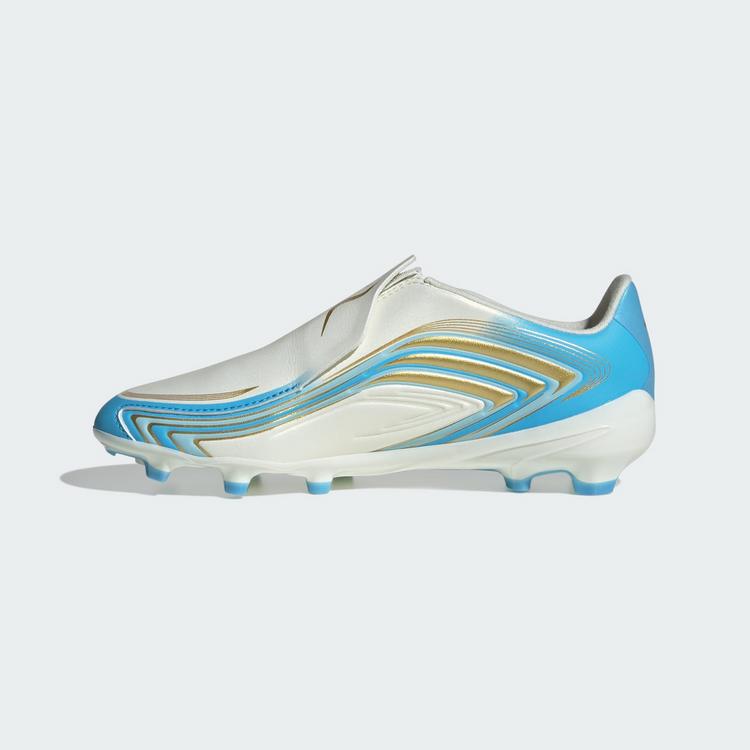 adidas adidas F50 MESSI LEAGUE Kids Fu&szlig;ballschuh, Fu&szlig;ballschuhe Kinder - Ivory / Semi Blue Burst / Icey Blue - 4 | SportScheck