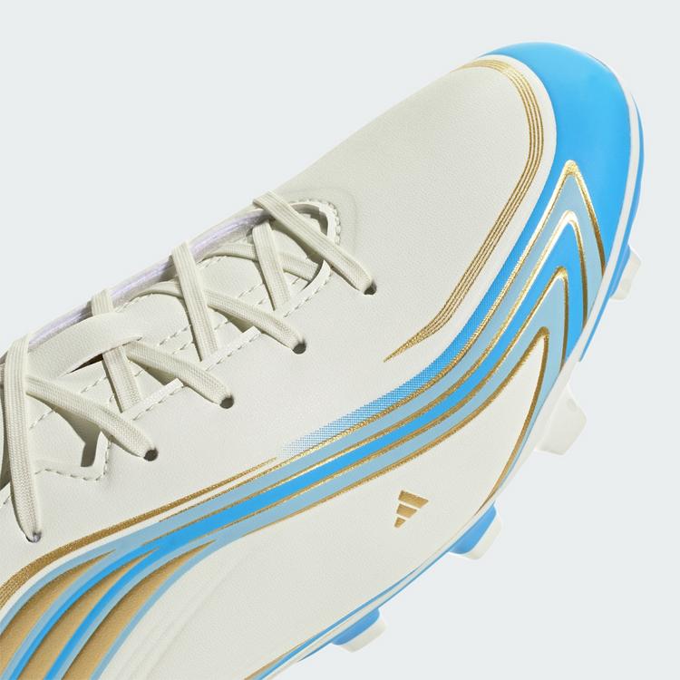 adidas adidas F50 MESSI CLUB Fu&szlig;ballschuh, Firm Fu&szlig;ballschuhe - Ivory / Semi Blue Burst / Icey Blue - 5 | SportScheck