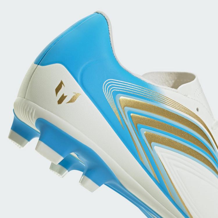 adidas adidas F50 MESSI CLUB Fu&szlig;ballschuh, Firm Fu&szlig;ballschuhe - Ivory / Semi Blue Burst / Icey Blue - 6 | SportScheck