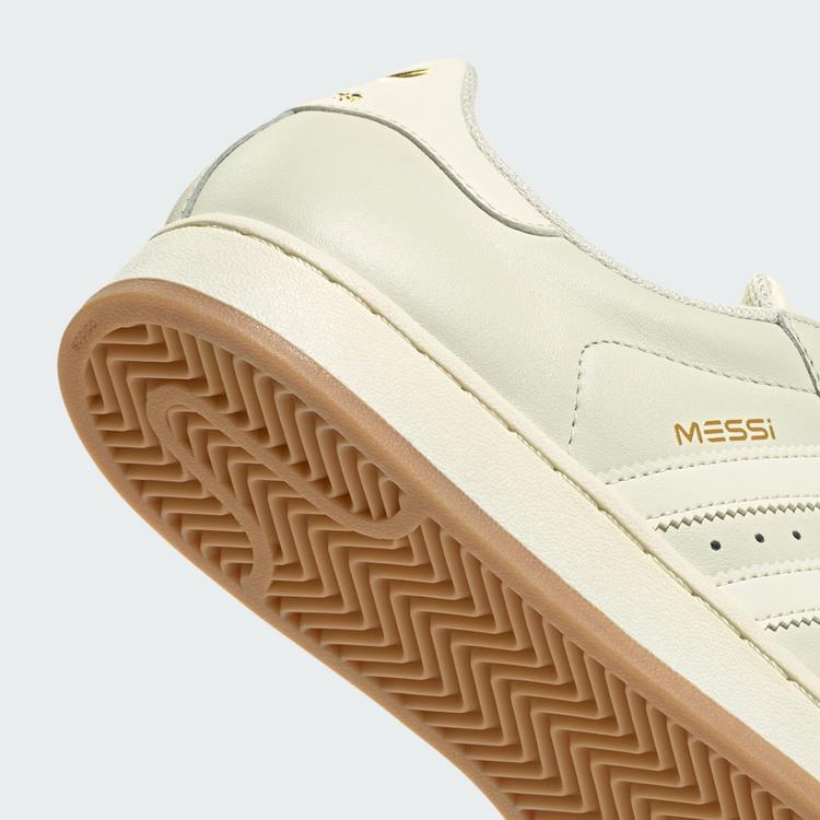 adidas adidas SUPERSTAR MESSI Schuh Fu&szlig;ballschuhe - Ivory / Ivory / Gold Metallic - 5 | SportScheck