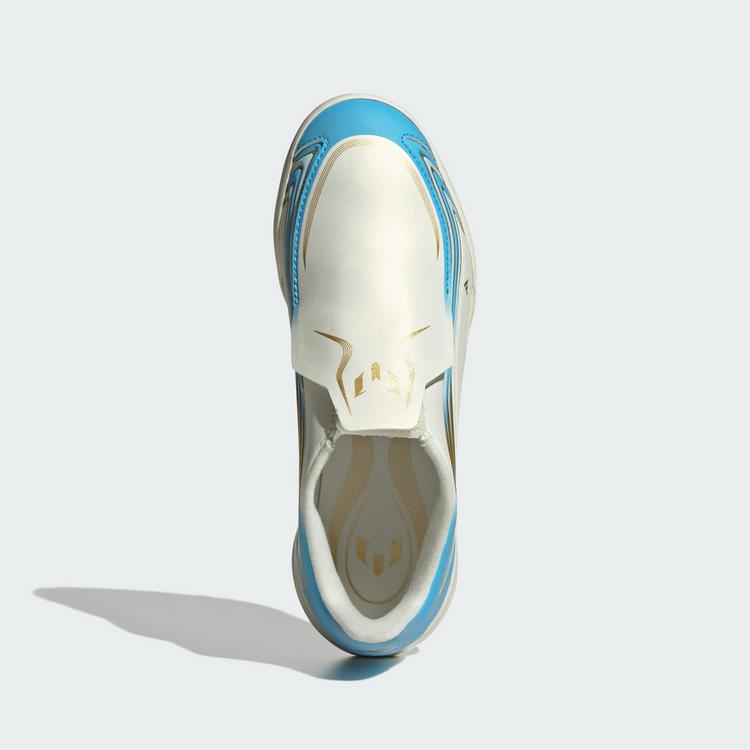 adidas adidas F50 MESSI LEAGUE Kids TF Fu&szlig;ballschuh, Fu&szlig;ballschuhe Kinder - Ivory / Semi Blue Burst / Icey Blue - 0 | SportScheck