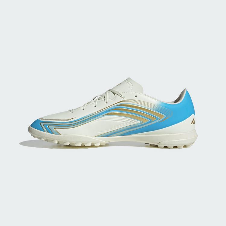 adidas adidas F50 MESSI CLUB Fu&szlig;ballschuh, Kunstrasen Fu&szlig;ballschuhe - Ivory / Semi Blue Burst / Icey Blue - 4 | SportScheck