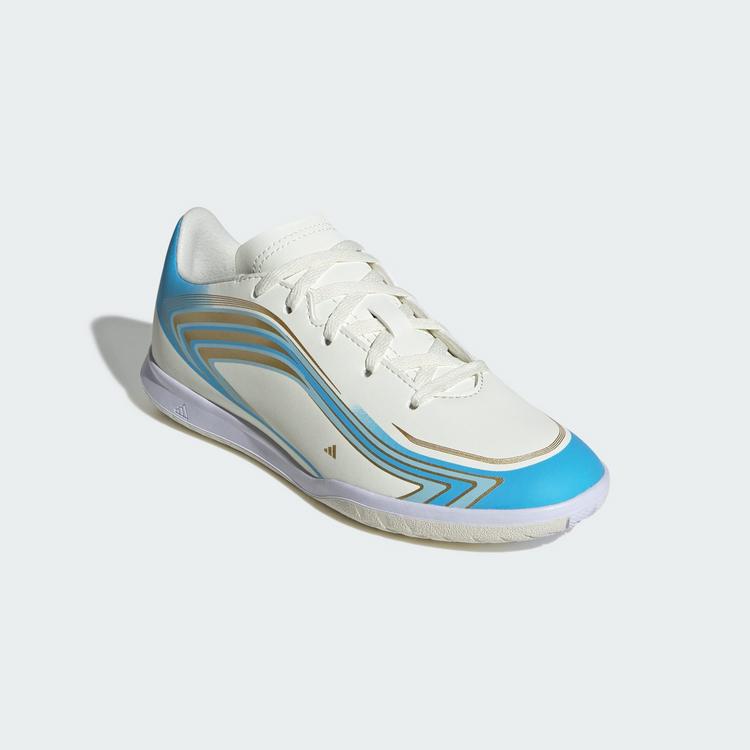 adidas adidas F50 MESSI CLUB Kids Fu&szlig;ballschuh, Fu&szlig;ballschuhe Kinder - Ivory / Semi Blue Burst / Icey Blue - 2 | SportScheck