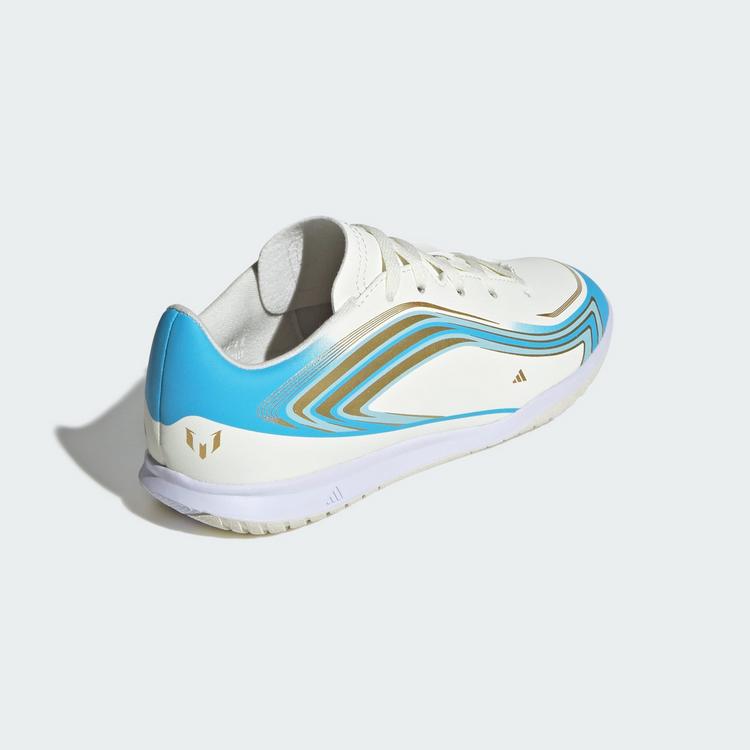 adidas adidas F50 MESSI CLUB Kids Fu&szlig;ballschuh, Fu&szlig;ballschuhe Kinder - Ivory / Semi Blue Burst / Icey Blue - 3 | SportScheck