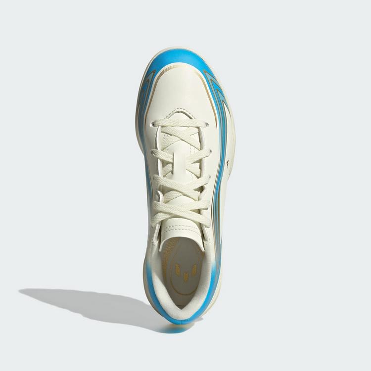 adidas adidas F50 MESSI CLUB Kids TF Fu&szlig;ballschuh Fu&szlig;ballschuhe Kinder - Ivory / Semi Blue Burst / Icey Blue - 0 | SportScheck