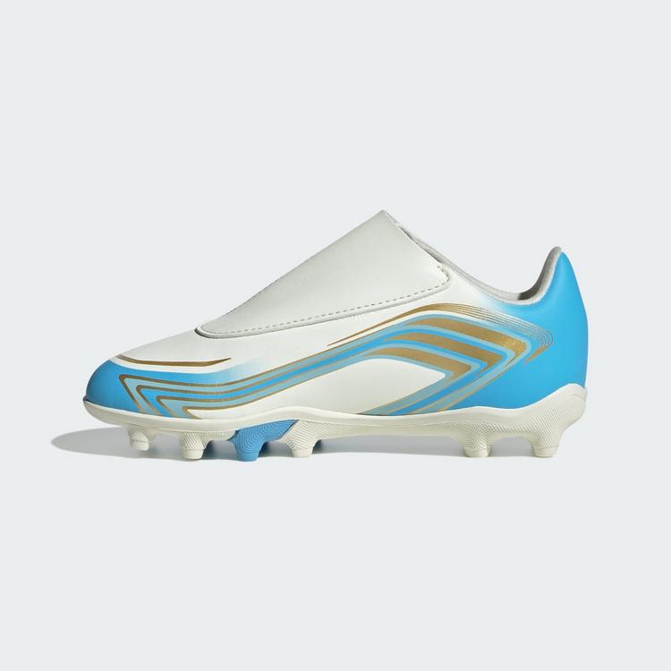 adidas adidas F50 MESSI CLUB Kids Fu&szlig;ballschuh, Fu&szlig;ballschuhe Kinder - Ivory / Semi Blue Burst / Icey Blue - 4 | SportScheck