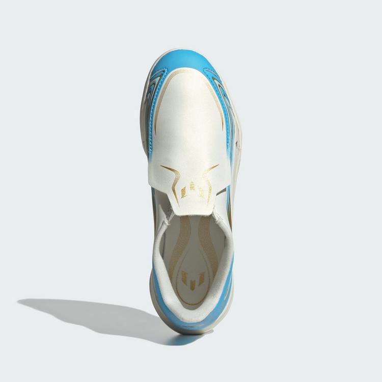 adidas adidas F50 MESSI LEAGUE Kids Fu&szlig;ballschuh, Fu&szlig;ballschuhe Kinder - Ivory / Semi Blue Burst / Icey Blue - 0 | SportScheck