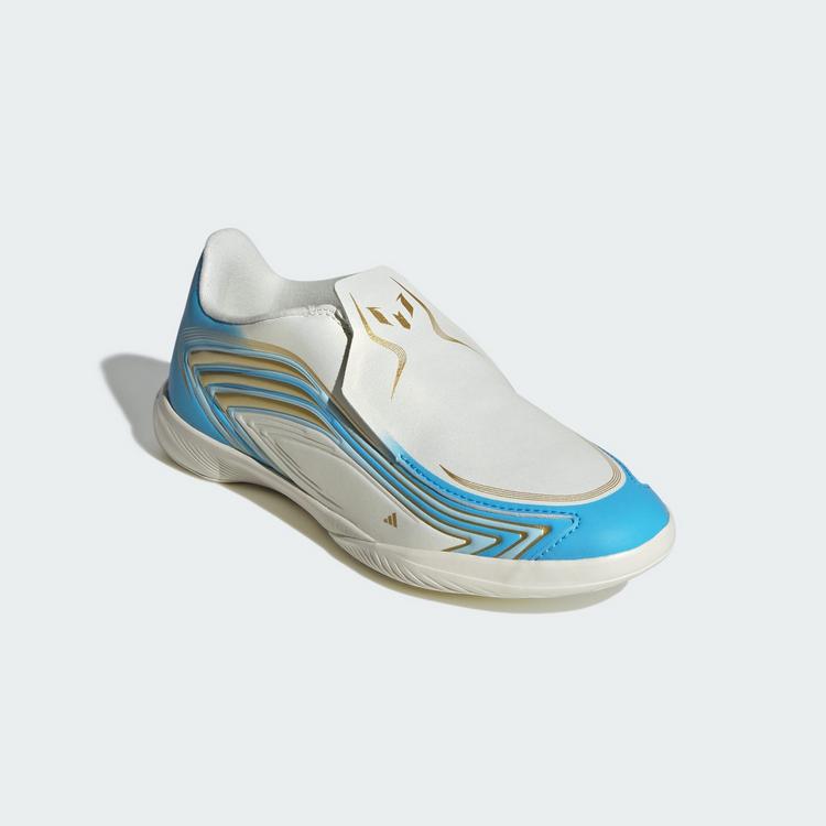 adidas adidas F50 MESSI LEAGUE Kids Fu&szlig;ballschuh, Fu&szlig;ballschuhe Kinder - Ivory / Semi Blue Burst / Icey Blue - 2 | SportScheck