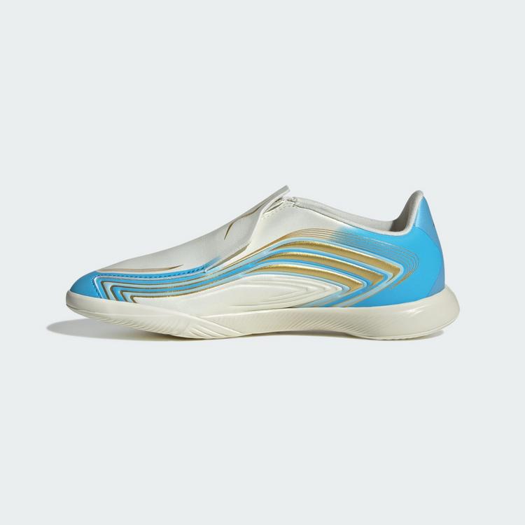 adidas adidas F50 MESSI LEAGUE Kids Fu&szlig;ballschuh, Fu&szlig;ballschuhe Kinder - Ivory / Semi Blue Burst / Icey Blue - 4 | SportScheck