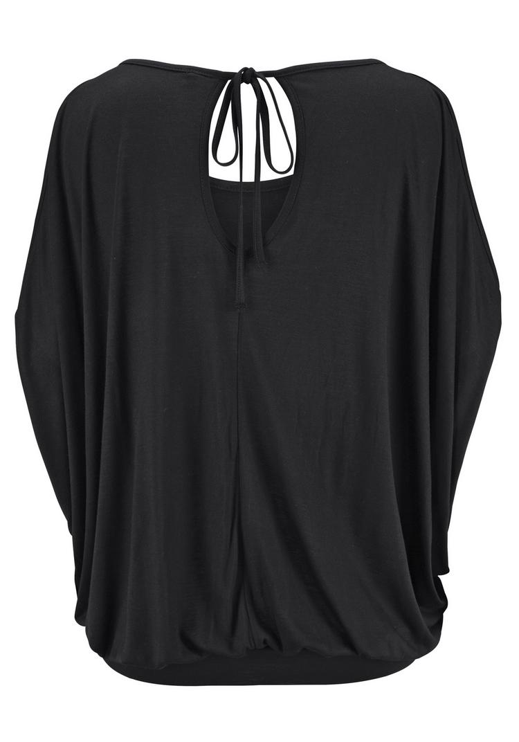 Lascana Lascana Strandshirt T-Shirt Damen - schwarz - 0 | SportScheck
