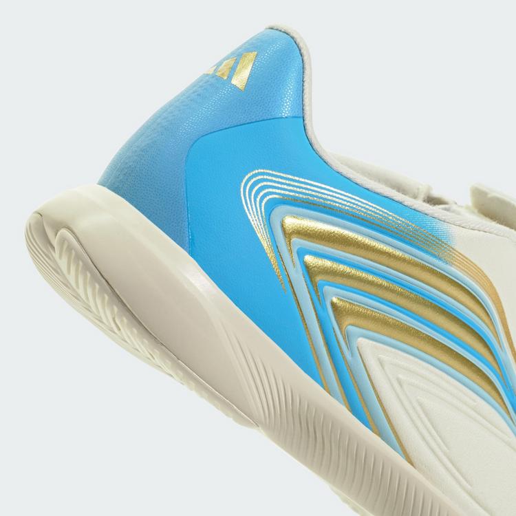 adidas adidas F50 MESSI LEAGUE Kids Fu&szlig;ballschuh, Fu&szlig;ballschuhe Kinder - Ivory / Semi Blue Burst / Icey Blue - 5 | SportScheck