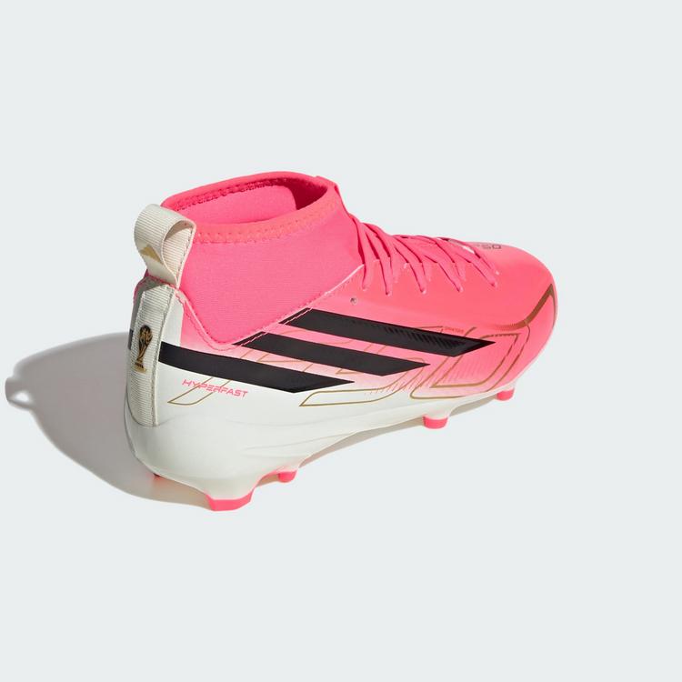 adidas adidas F50 HYPERFAST ELITE Kids Fu&szlig;ballschuh, Fu&szlig;ballschuhe Kinder - Solar Turbo / Core Black / Gold Metallic - 3 | SportScheck