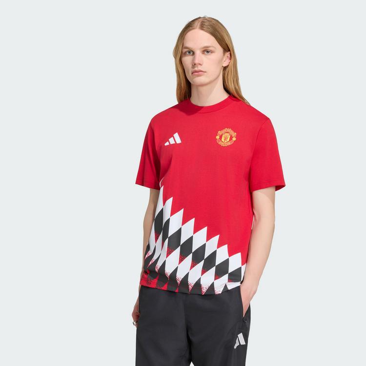 adidas adidas Manchester United Stadium Grafik T-Shirt T-Shirt Herren - Mufc Red - 0 | SportScheck