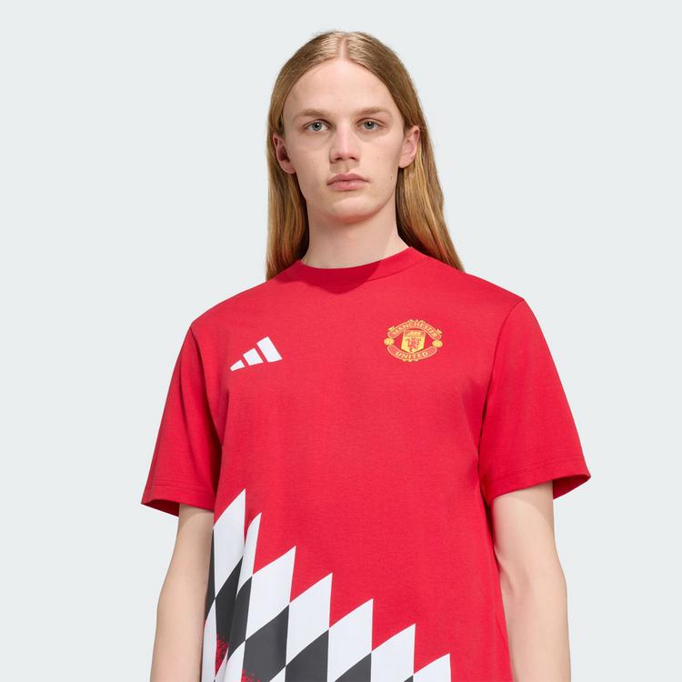 adidas adidas Manchester United Stadium Grafik T-Shirt T-Shirt Herren - Mufc Red - 0 | SportScheck