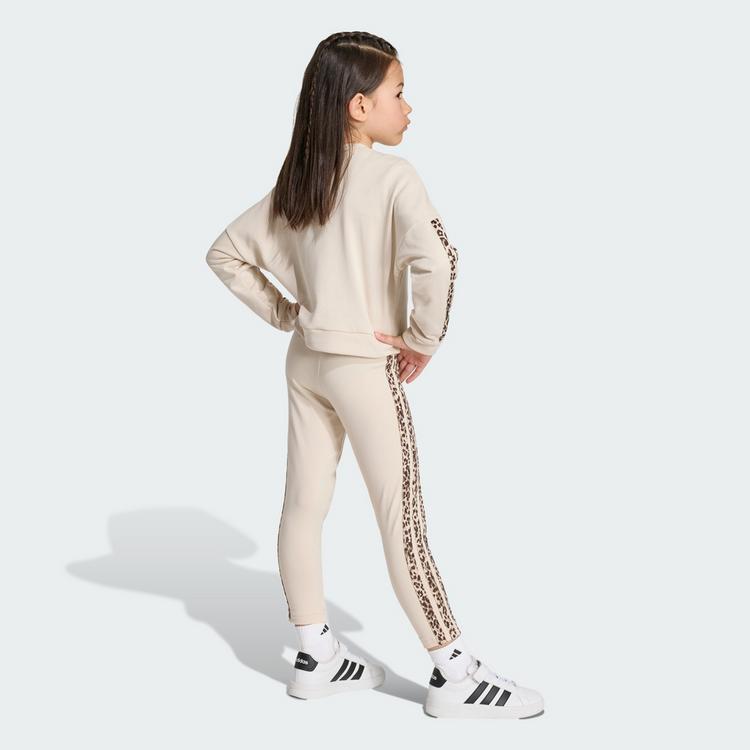 adidas adidas SET, LEGGINGS, ANIMALPRINT Trainingsanzug Kinder - Crystal Linen / Multicolor / Dark Brown - 1 | SportScheck