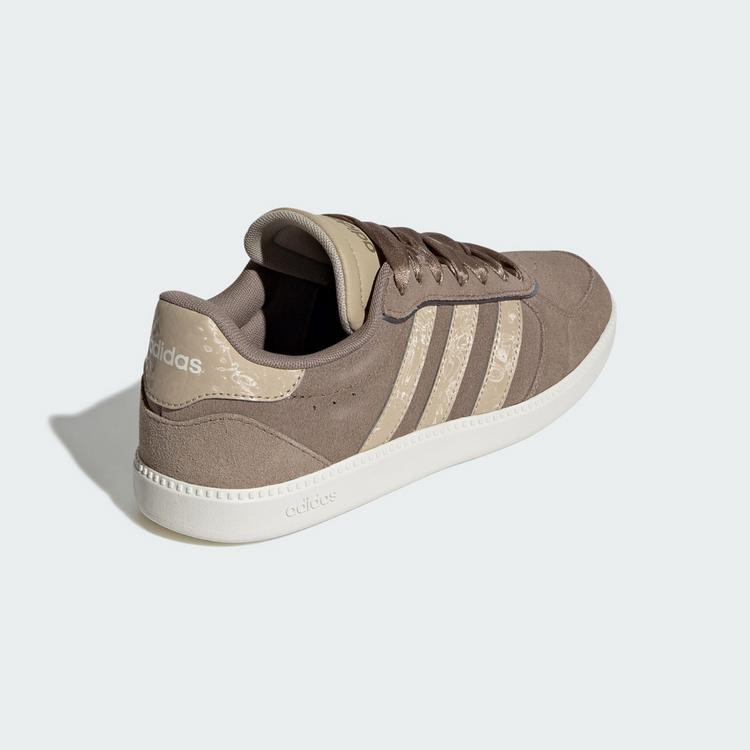 adidas adidas BREAKNET SLEEK SCHUH Sneaker Damen - Khaki Six / Gold Rw / Off White - 4 | SportScheck