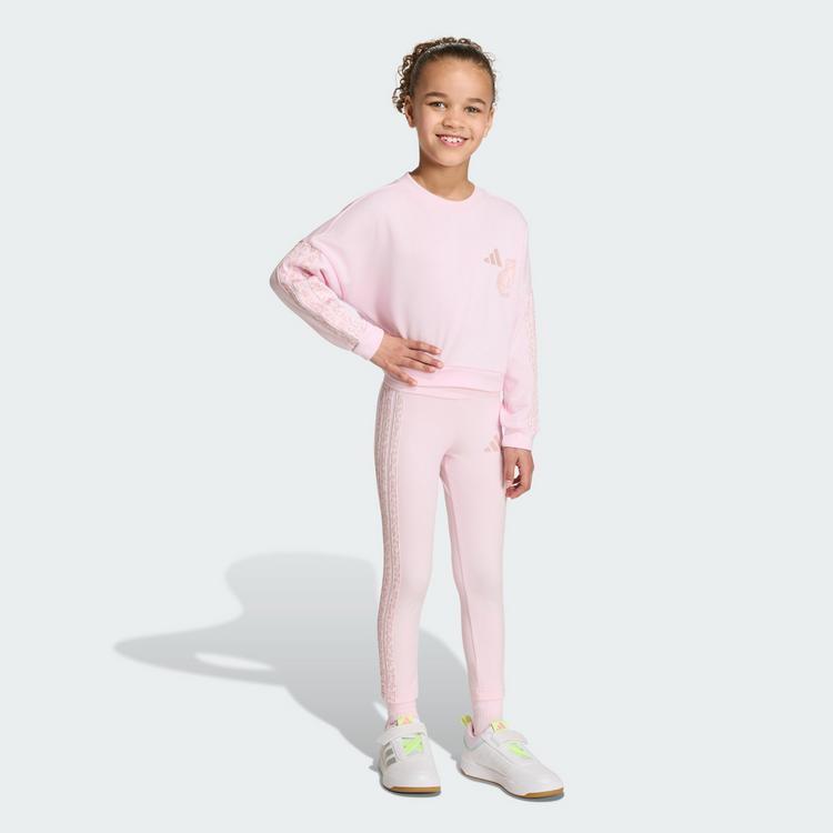 adidas adidas SET, LEGGINGS, ANIMALPRINT Trainingsanzug Kinder - Clear Pink / Multicolor / Dual Lilac - 0 | SportScheck