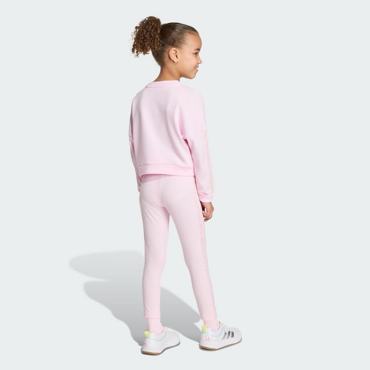 adidas adidas SET, LEGGINGS, ANIMALPRINT Trainingsanzug Kinder - Clear Pink / Multicolor / Dual Lilac - 1 | SportScheck