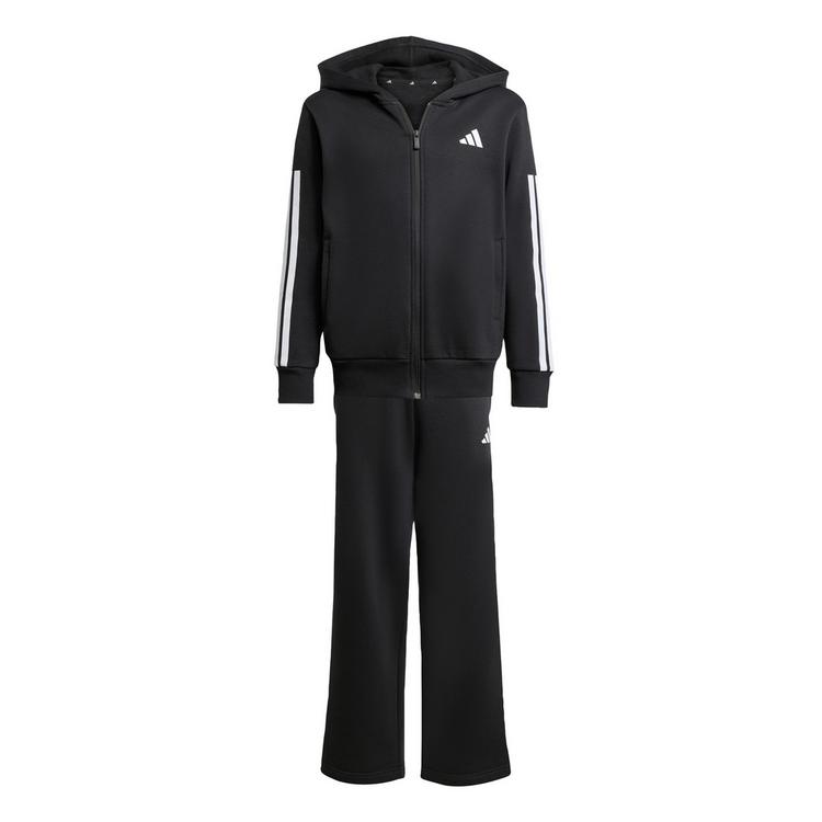 adidas adidas Fleece Trainingsanzug mit Kapuze Kinder Hoodie Kinder - Black / White - 0 | SportScheck