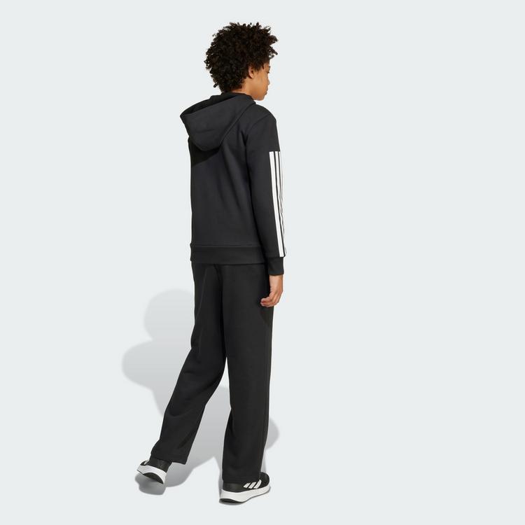 adidas adidas Fleece Trainingsanzug mit Kapuze Kinder Hoodie Kinder - Black / White - 1 | SportScheck