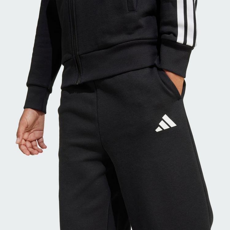 adidas adidas Fleece Trainingsanzug mit Kapuze Kinder Hoodie Kinder - Black / White - 1 | SportScheck
