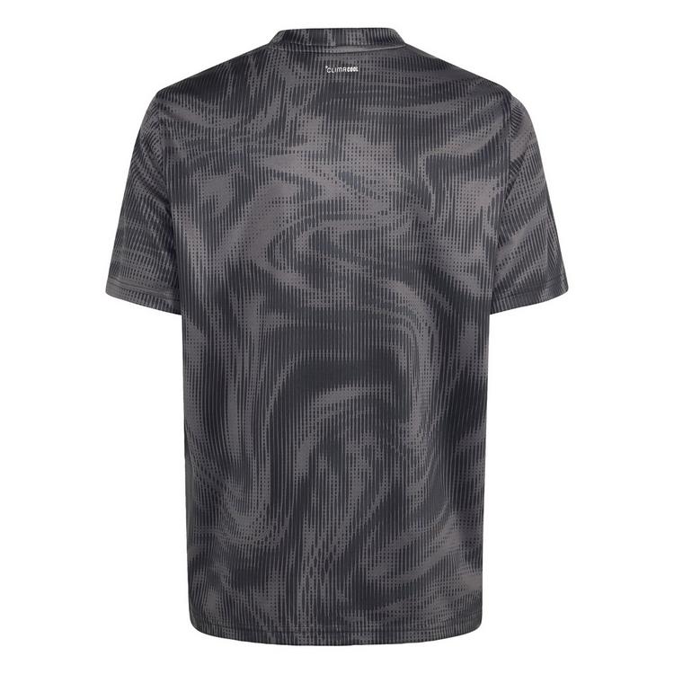adidas adidas SPORT ICONS ALLOVER GRAFIK T-SHIRT T-Shirt Kinder - Grey Five / Black / Grey Three - 0 | SportScheck