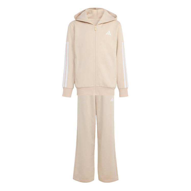 adidas adidas Fleece Trainingsanzug mit Kapuze Kinder Hoodie Kinder - Crystal Linen / White - 0 | SportScheck