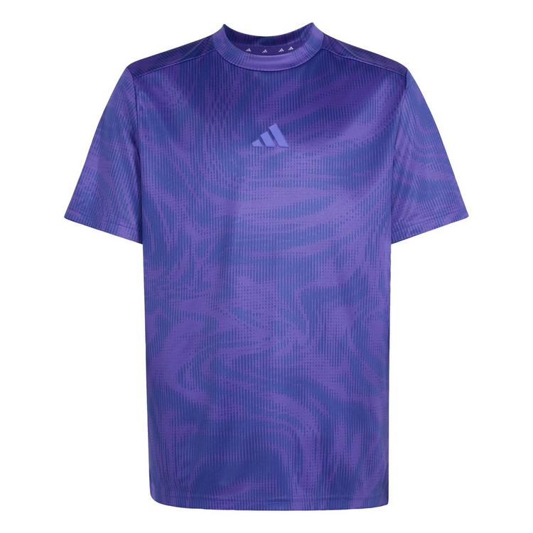 adidas adidas SPORT ICONS ALLOVER GRAFIK T-SHIRT T-Shirt Kinder - Pure Purple / Dark Blue / Solar Purple - 0 | SportScheck