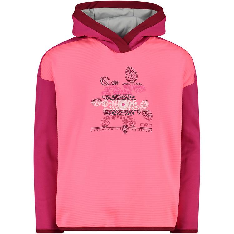 CMP CMP SWEAT FIX HOOD STRIPES STRETCH PERFORM Langarmshirt Kinder - Wei&szlig; - 0 | SportScheck