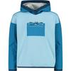 CMP SWEAT FIX HOOD STRIPES STRETCH PERFORM Langarmshirt Kinder - Hellblau