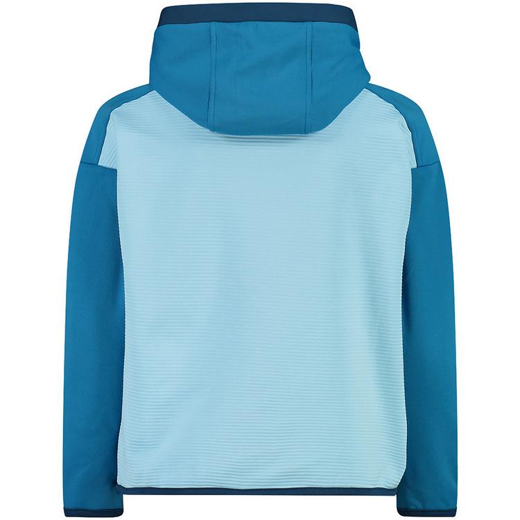 CMP CMP SWEAT FIX HOOD STRIPES STRETCH PERFORM Langarmshirt Kinder - Hellblau - 0 | SportScheck