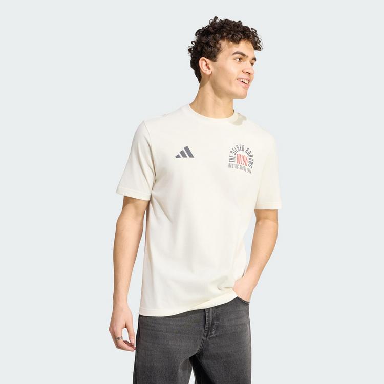adidas adidas MERCEDES - AMG PETRONAS FORMULA 1 TEAM Printshirt Herren - Off White / Granite - 0 | SportScheck