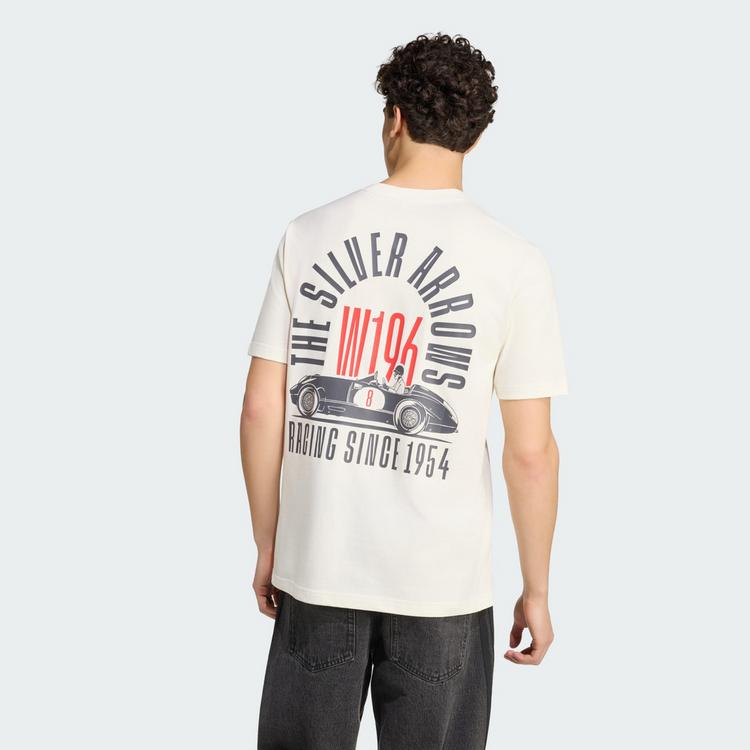 adidas adidas MERCEDES - AMG PETRONAS FORMULA 1 TEAM Printshirt Herren - Off White / Granite - 1 | SportScheck