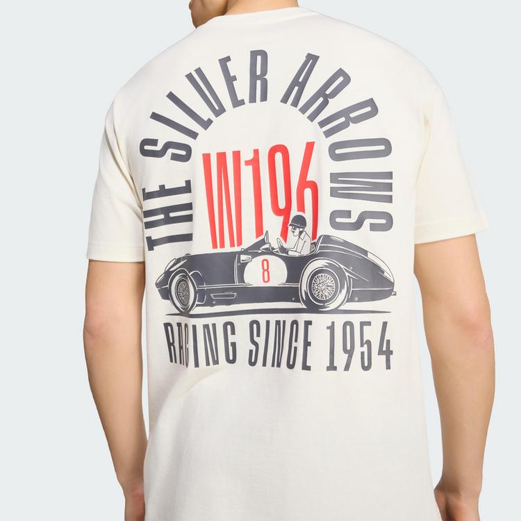 adidas adidas MERCEDES - AMG PETRONAS FORMULA 1 TEAM Printshirt Herren - Off White / Granite - 1 | SportScheck