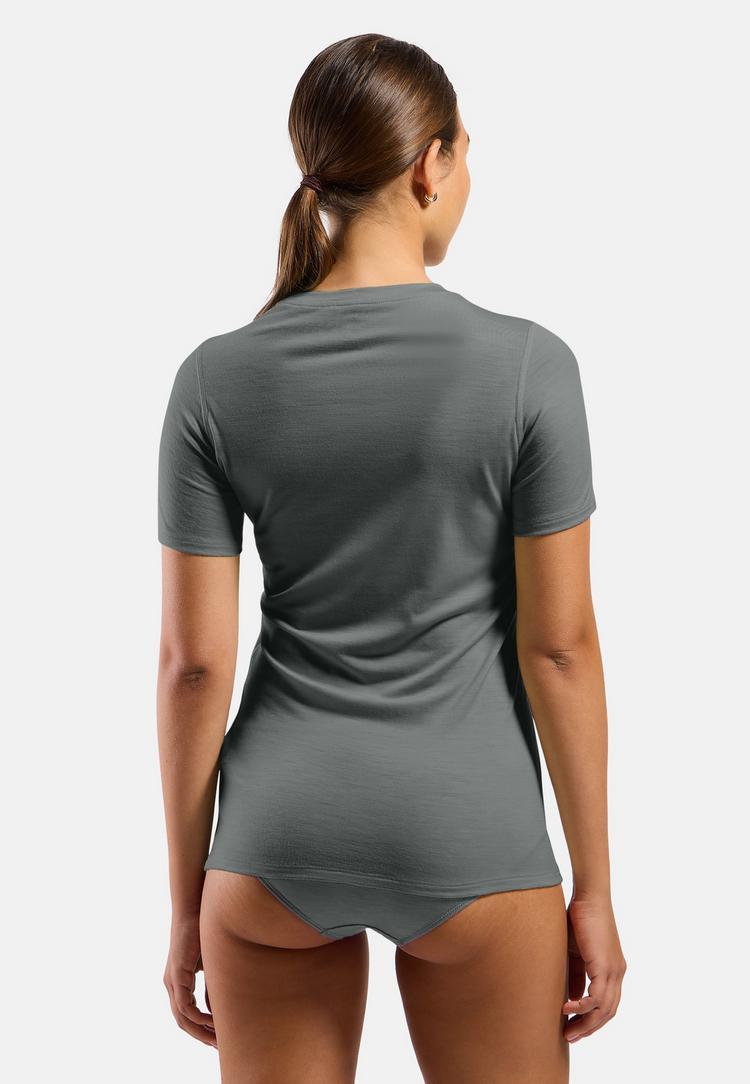 Odlo Odlo Merino 160 Base Layer T-Shirt Funktionsshirt Damen - odlo steel grey melange(10183) - 1 | SportScheck